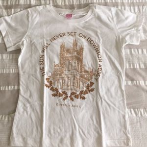 Downtown Abbey Small White Tee
